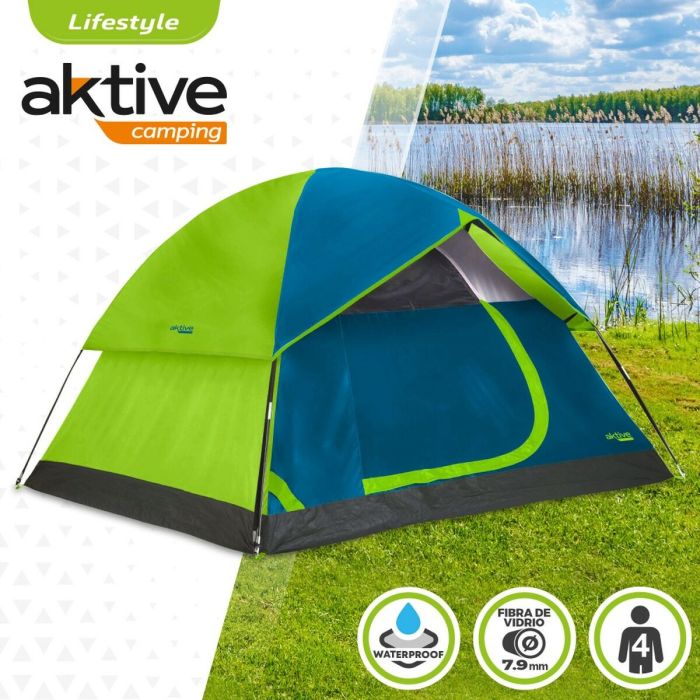 Magasin de campagne Aktive 4 personnes 240 x 130 x 210 cm (2 Unités) 3