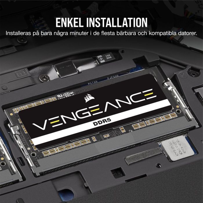 Mémoire RAM Corsair CMSX32GX5M2A5600C48 32 GB DDR5 SDRAM DDR5 5600 MHz 6 Mémoire RAM Corsair CMSX32GX5M2A5600C48 32 GB DDR5 SDRAM DDR5 5600 MHz 6