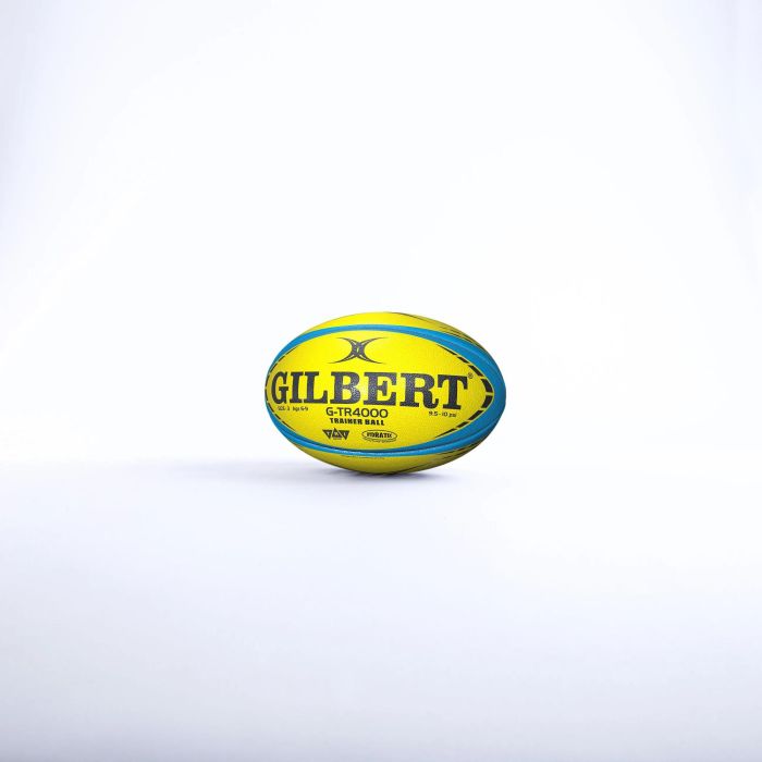 Gilbert GTR4000 Ballon de rugby d'entrainement taille 3 fluo - Lot de 5
