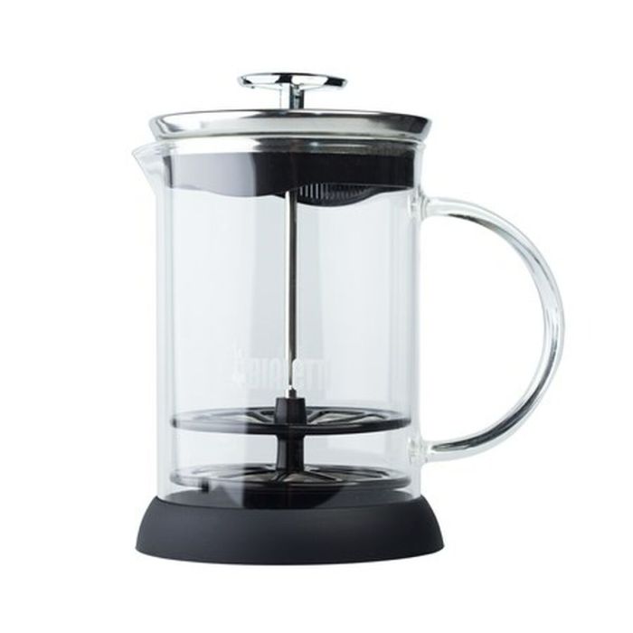 Bialetti Cappuccinatore Glass 330 ml Mousseur à Lait en Verre pour Cappuccino et Boissons Chaudes Bialetti Cappuccinatore Glass 330 ml Mousseur à Lait en Verre pour Cappuccino et Boissons Chaudes