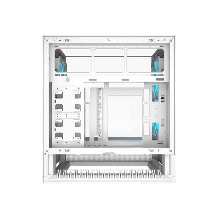 Cougar CGR-2WA3W-RGB - Boîtier PC Midi-Tower Blanc avec Éclairage ARGB, Ventilateurs avant 160mm, Compatible ATX/micro-ATX/Mini-ITX, Port USB-C, Vitre Latérale, Support GPU 38cm