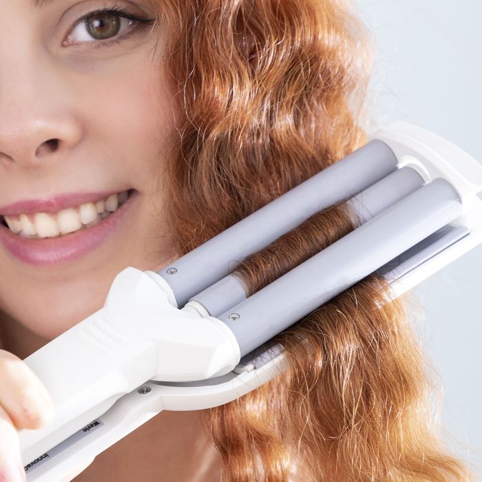 Lisseur pour Boucler les Cheveux en Céramique Wavio InnovaGoods 55 W 10 Lisseur pour Boucler les Cheveux en Céramique Wavio InnovaGoods 55 W 10
