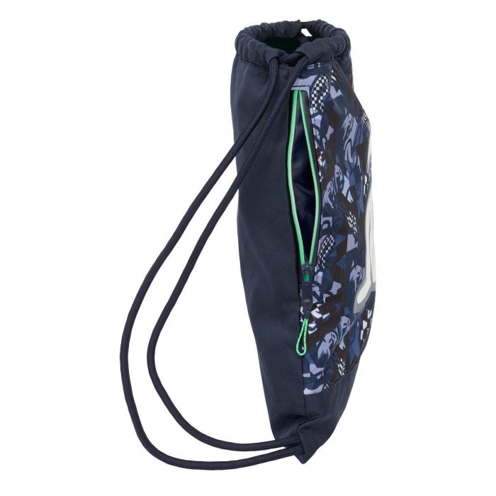 Sac à dos serré par des ficelles El Niño Navy Blue marine 35 x 40 x 1 cm 3