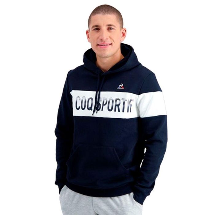 Sweat à capuche homme Le coq sportif BAH Hoody N°1 M sky Blue marine 1
