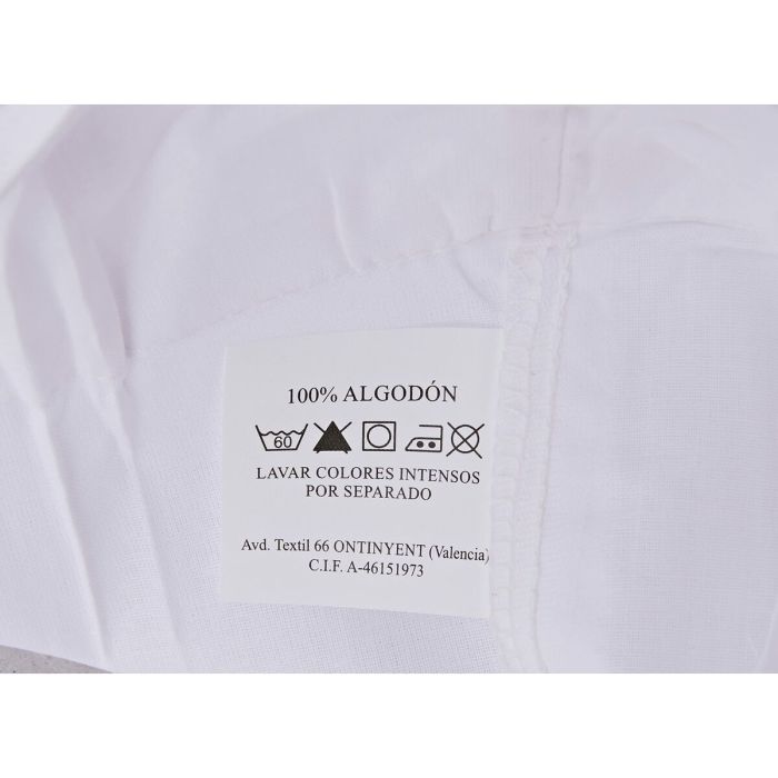 Taie d'oreiller Hosteline IRIS Blanc Lit 1 persone 144 Fils 90 cm 1