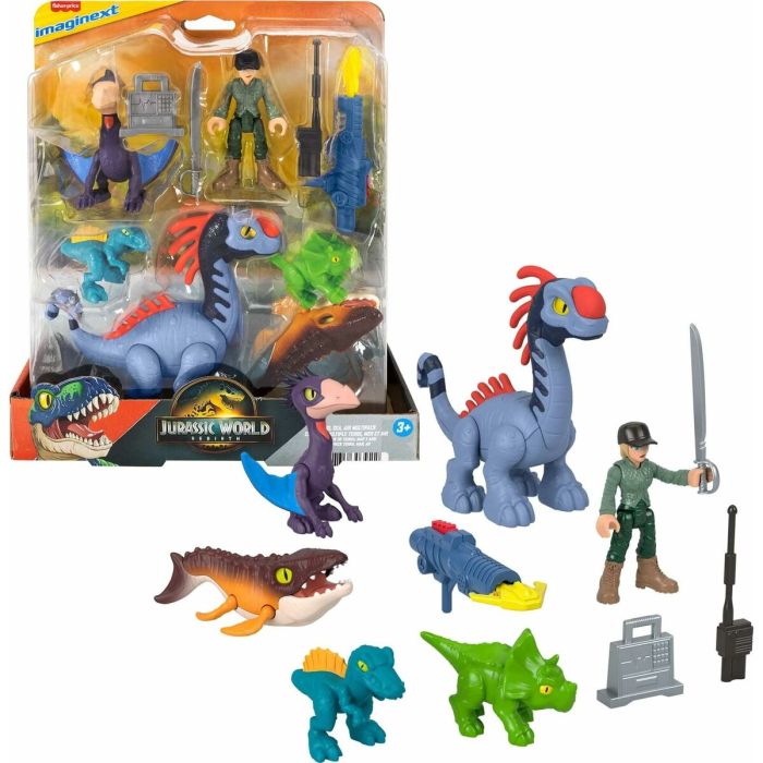 Playset Imaginext Jurassic World Multicouleur 10 Pièces