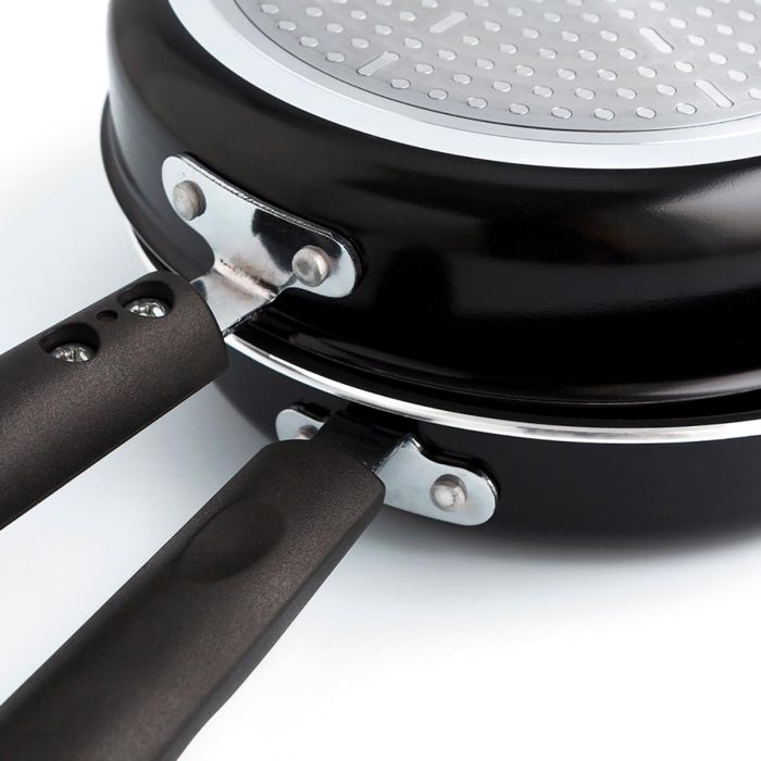 Sarten Doble Aluminio Estampado Gastro Fun Quid 24 cm (6 Unidades) 2