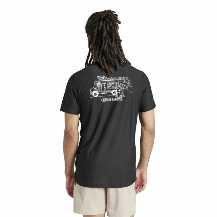 T-shirt à manches courtes homme Adidas Running Ice Cream Graphic Noir 4 T-shirt à manches courtes homme Adidas Running Ice Cream Graphic Noir 4