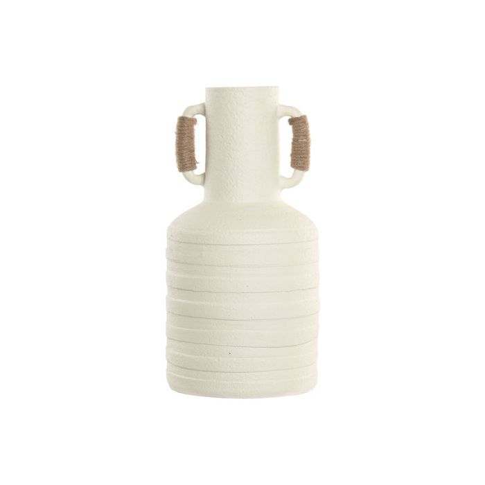 Vase Home ESPRIT Blanc Marron Clair Terre cuite 0 Vase Home ESPRIT Blanc Marron Clair Terre cuite 0
