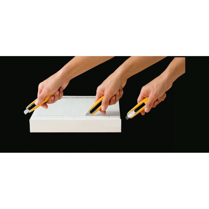 Cutter Olfa 12,5 X 0,4 MM Noir Acier inoxydable Plastique De Sécurité 5