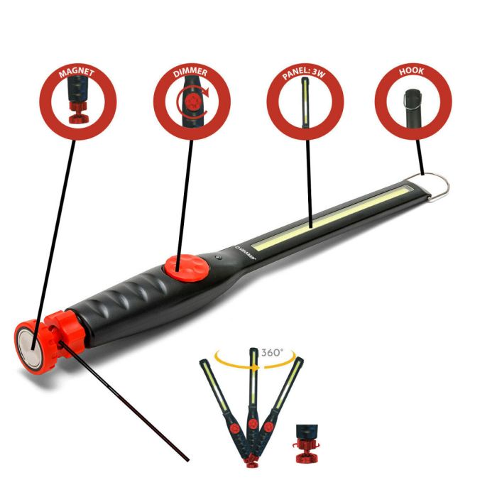 Lampe Torche Velamp BLACKMAN 3 W 150 Lm Rechargeable 2