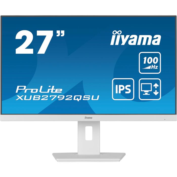 68,5cm/27" (2560x1440) iiyama Prolite XUB2792QSU-W6 16:9 WQHD IPS 100Hz 0,4ms HDMI DP USB Pivot White 1 68,5cm/27" (2560x1440) iiyama Prolite XUB2792QSU-W6 16:9 WQHD IPS 100Hz 0,4ms HDMI DP USB Pivot White 1