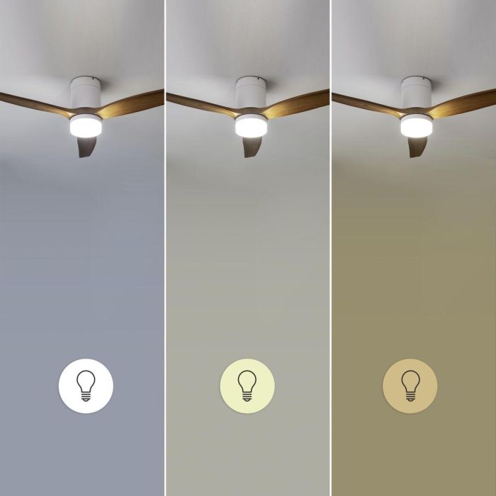 Ventilateur de Plafond avec Lumière Cecotec EnergySilence Aero 5600 Blanc Bois 40 W 2 Ventilateur de Plafond avec Lumière Cecotec EnergySilence Aero 5600 Blanc Bois 40 W 2