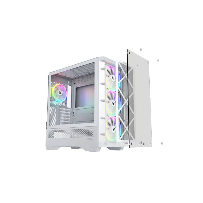 Boîtier ATX semi-tour Nfortec NF-CS-DRACOX-W 1