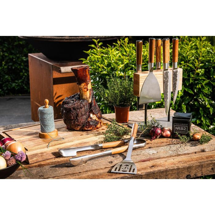 Spatule a trou - FORGED - CHURRASCO - Acier inoxydable S - 38,5 x 13,5 x 5 cm 1