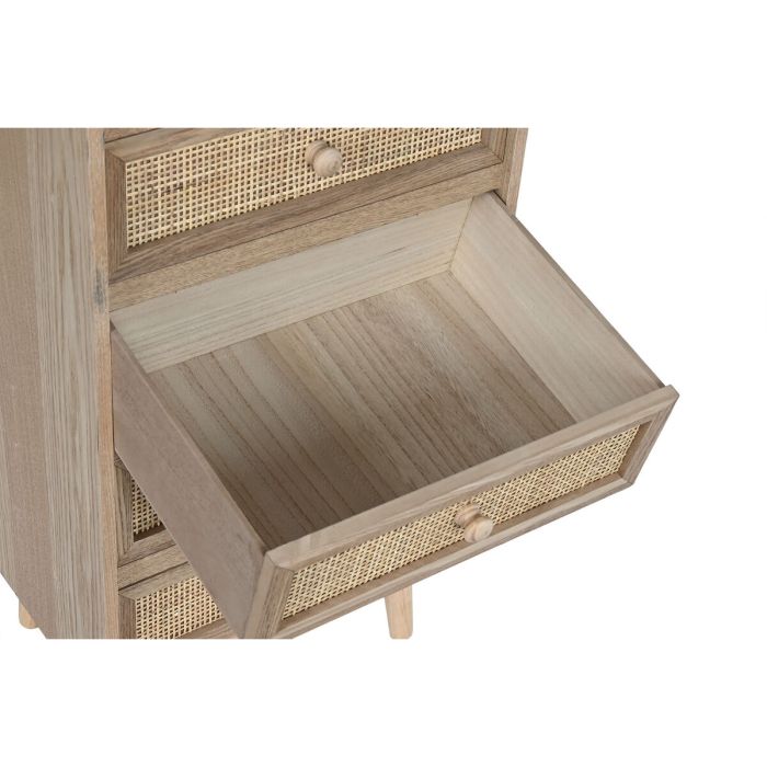 Caisson à Tiroirs Home ESPRIT Naturel Rotin Bois de paulownia 40 x 30 x 104 cm 4 Caisson à Tiroirs Home ESPRIT Naturel Rotin Bois de paulownia 40 x 30 x 104 cm 4