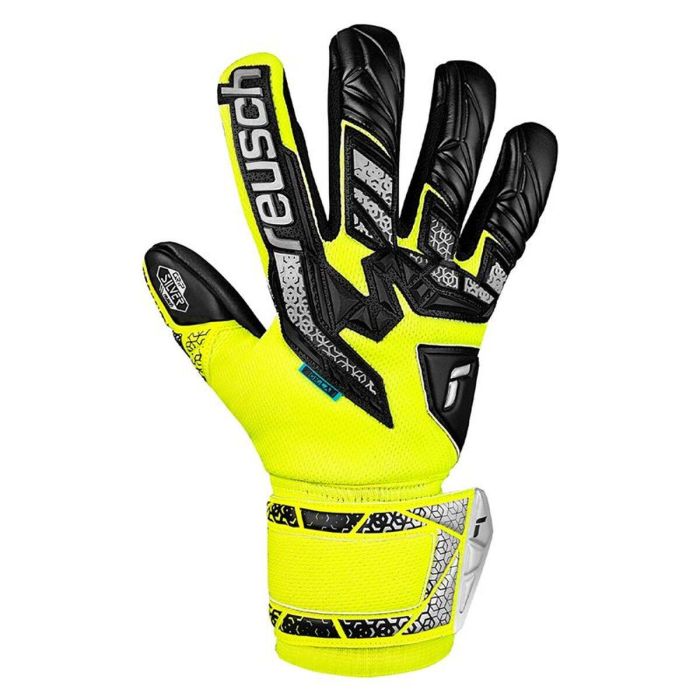 Gants de Gardien de But Reusch Attrakt Freegel Jaune Adultes 11-12 Ans