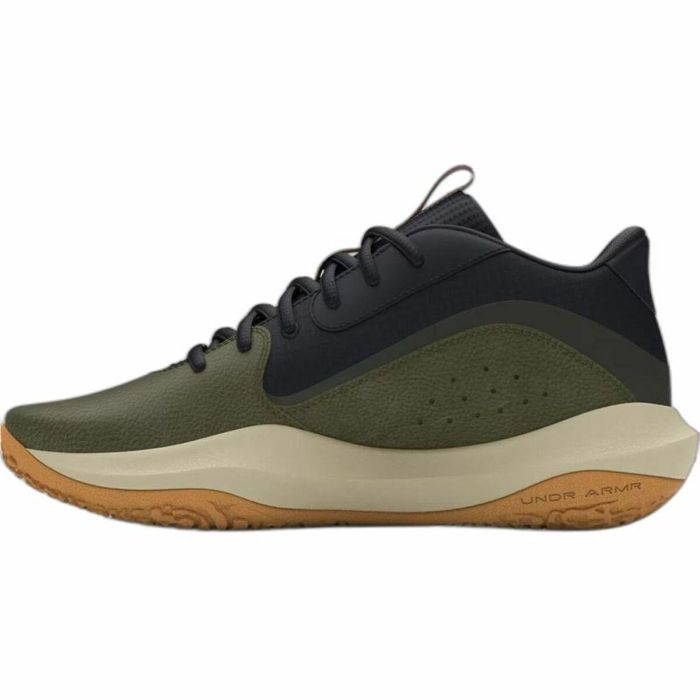 Chaussures de Basket-Ball pour Adultes Under Armour Lockdown 7 Kaki Olive 4