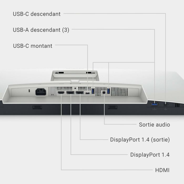Câble HDMI Dell DELL-U2724D 27" Quad HD 12
