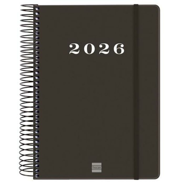 Agenda Finocam MY Noir A5 15,5 x 21,2 cm 2026