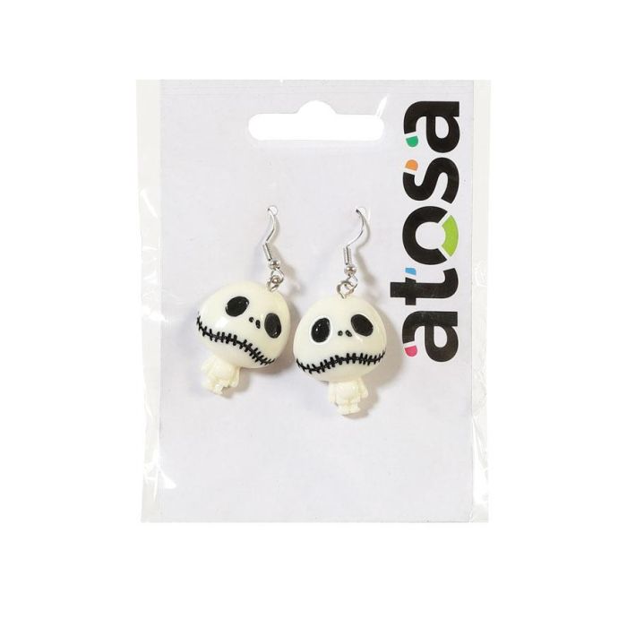 Fantasma Blanc Boucles d'Oreilles Pendantes pour Halloween - Accessoire de Fête Enfant et Thématique