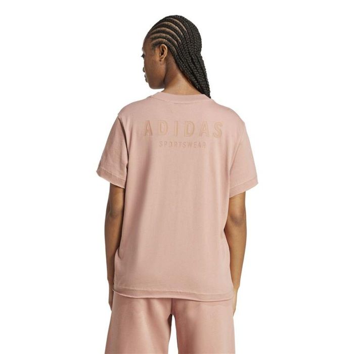 T-shirt à manches courtes femme Adidas Rose 5-6 Ans 3