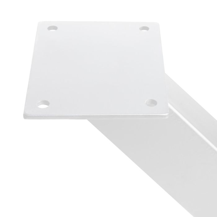 Emuca Jeu de pieds Cross pour table, largeur 695mm, Acier, Peint en blanc 3 Emuca Jeu de pieds Cross pour table, largeur 695mm, Acier, Peint en blanc 3