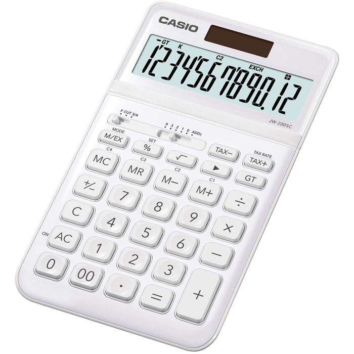 Calculatrice Casio JW-200SC-WE Blanc Plastique 3 Calculatrice Casio JW-200SC-WE Blanc Plastique 3