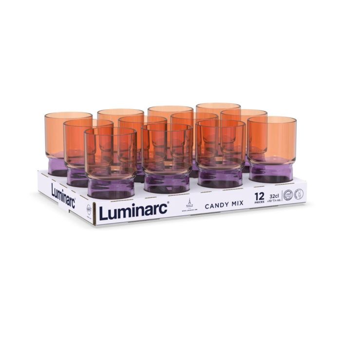 Vaso Alto Vidrio Candy Mix Luminarc 32 cL 4