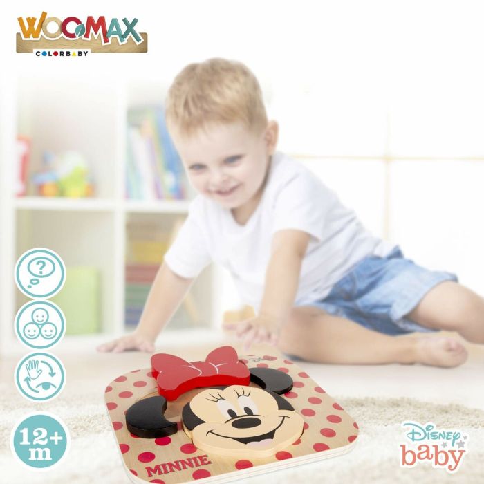 Puzzle enfant en bois Minnie Disney 6 pcs (22 x 20 cm) 1