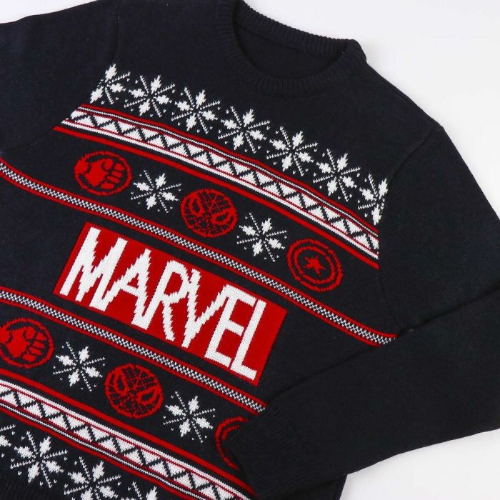Pull unisex Marvel Bleu foncé 1