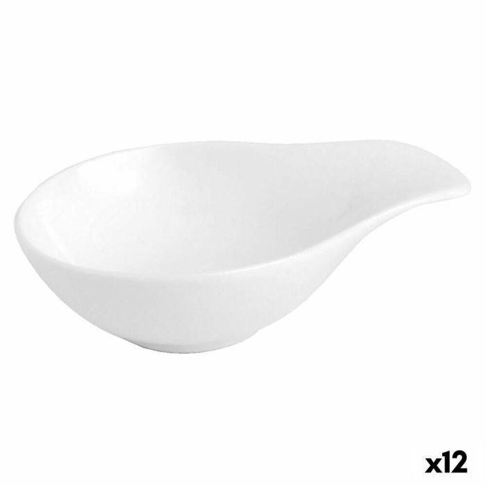 Ensemble de Dégustation Quid Chef Blanc Céramique 11 x 8 cm (12 Unités)