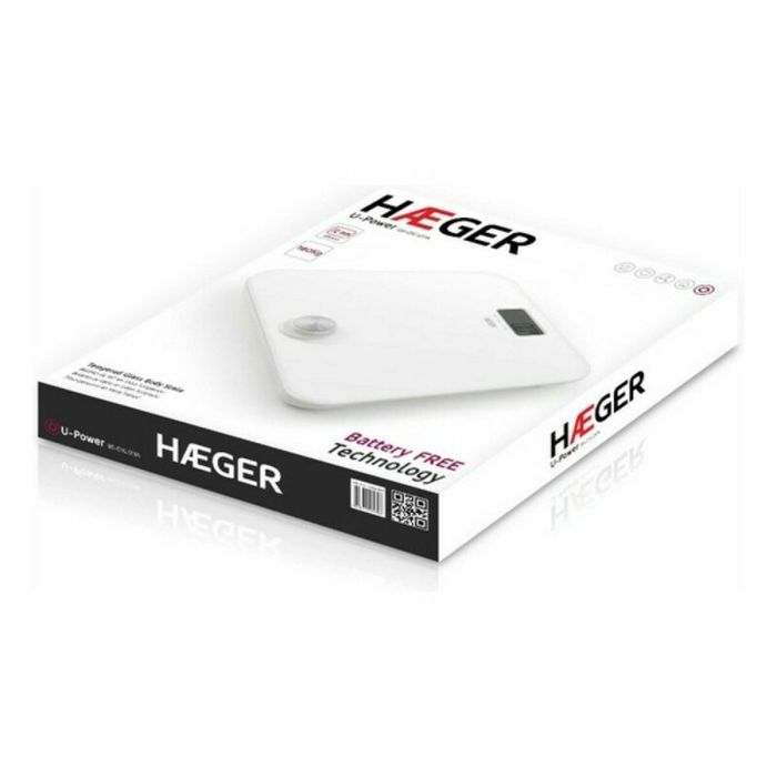 Balance Numérique de Salle de Bain Haeger BS-DIG.011A Blanc 180 kg 1