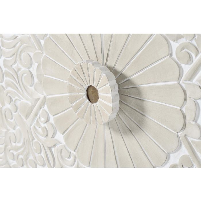 GINER Y COLOMER Buffet console 2 portes en bois de manguier massif blanc lave et détails dorés - Artisanal (77x90x35 cm) 2 GINER Y COLOMER Buffet console 2 portes en bois de manguier massif blanc lave et détails dorés - Artisanal (77x90x35 cm) 2