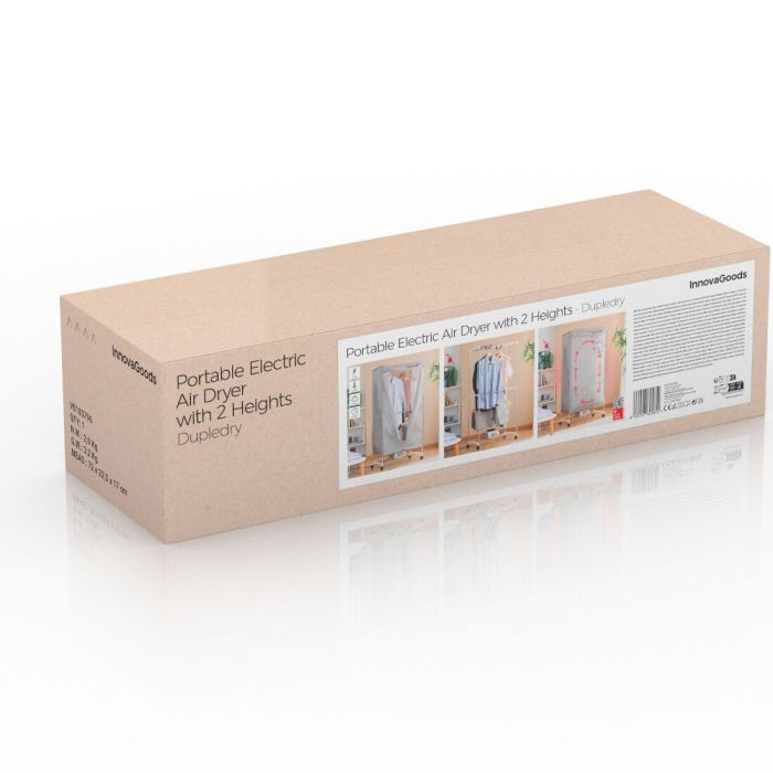 Séchoir Électrique Portatif à 2 Hauteurs Dupledry Blue InnovaGoods 1200 W 1 Séchoir Électrique Portatif à 2 Hauteurs Dupledry Blue InnovaGoods 1200 W 1