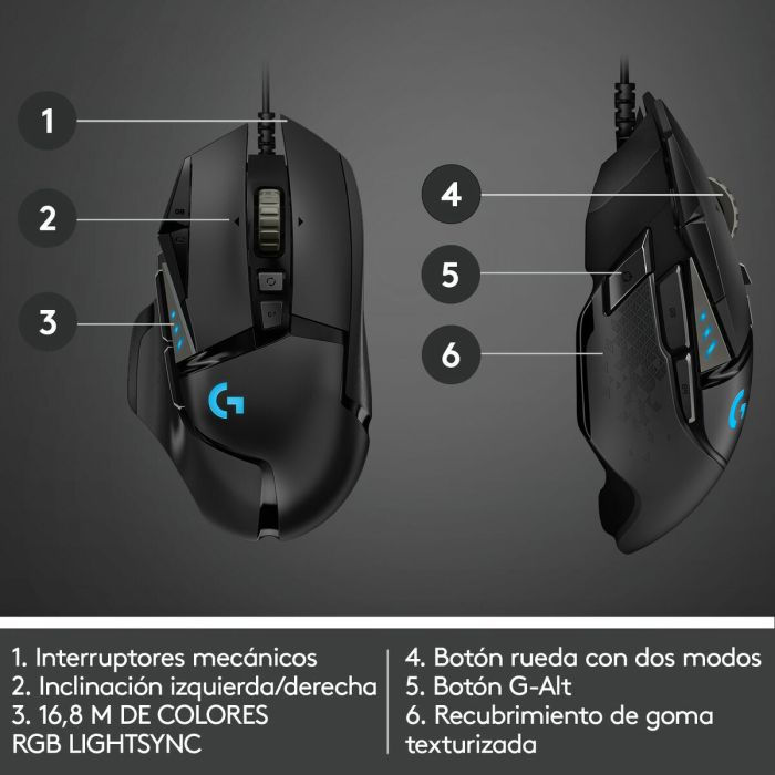 Souris Logitech 910-005471 Noir 16000 dpi 25600 dpi 58