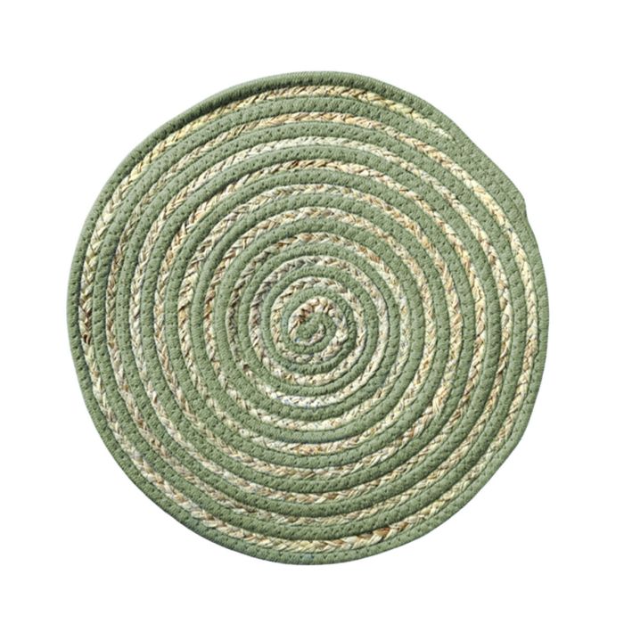 Dessous de plat Versa Vert Polyester Coton 38 x 1 x 38 cm