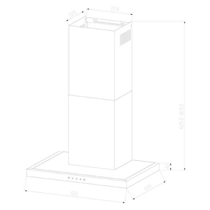 Hotte standard Cecotec Flux TT 604000 Acier 3
