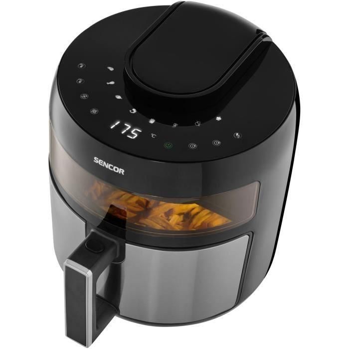 Sencor SFR 5010BK - Friteuse sans huile (Airfryer) 5 litres, 1500 W, 8 programmes, écran tactile LED, 60-200°C, Noir Sencor SFR 5010BK - Friteuse sans huile (Airfryer) 5 litres, 1500 W, 8 programmes, écran tactile LED, 60-200°C, Noir