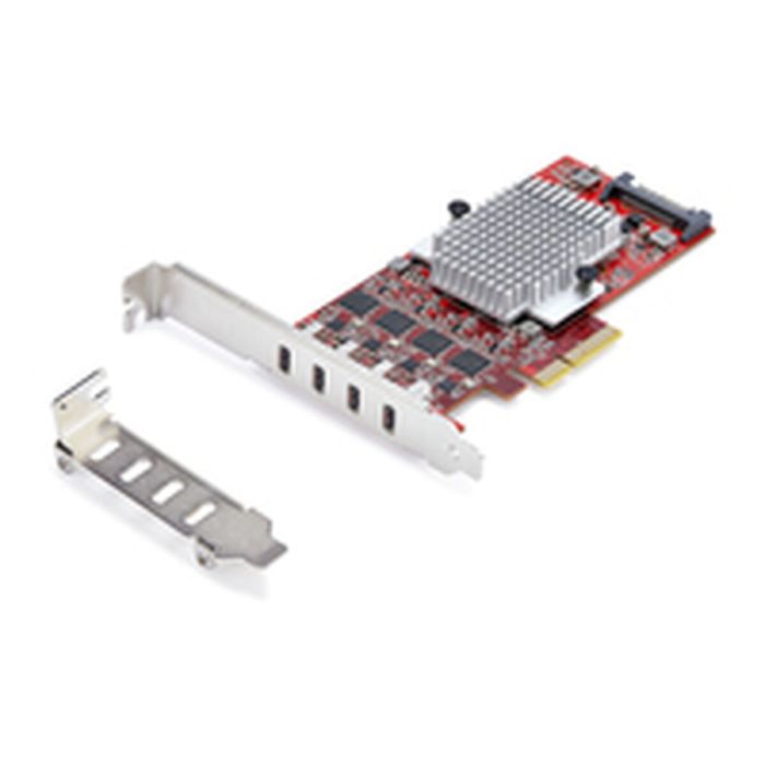 Câble USB Startech P10Q4C-USB-CARD Rouge 0 Câble USB Startech P10Q4C-USB-CARD Rouge 0
