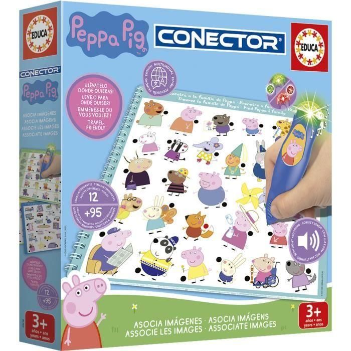 Conector Junior - Jeu éducatif électronique - EDUCA - Peppa Pig - Apprentissage interactif - Des 3 ans 1