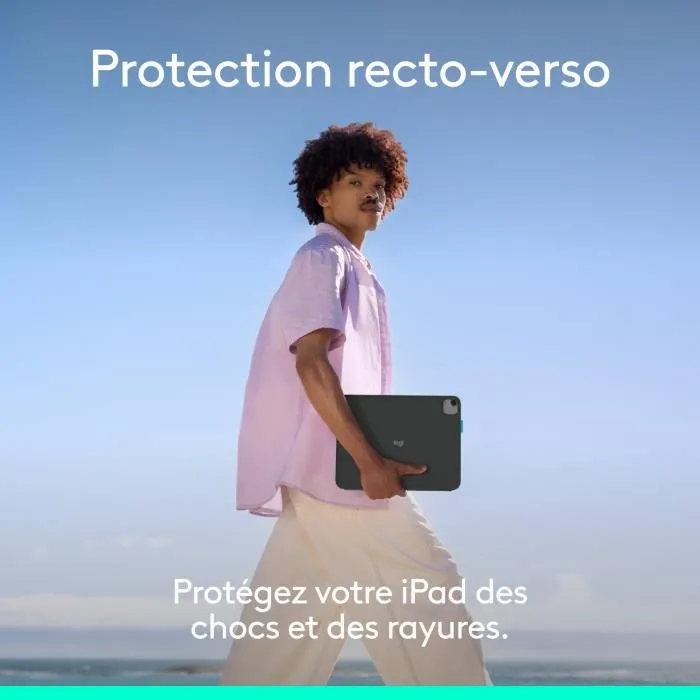 Logitech Flip Folio - Étui clavier Bluetooth détachable pour iPad Pro 11" M4/M5 et iPad Air 11" M2/M3 (5e génération 2024) - Graphite Logitech Flip Folio - Étui clavier Bluetooth détachable pour iPad Pro 11" M4/M5 et iPad Air 11" M2/M3 (5e génération 2024) - Graphite