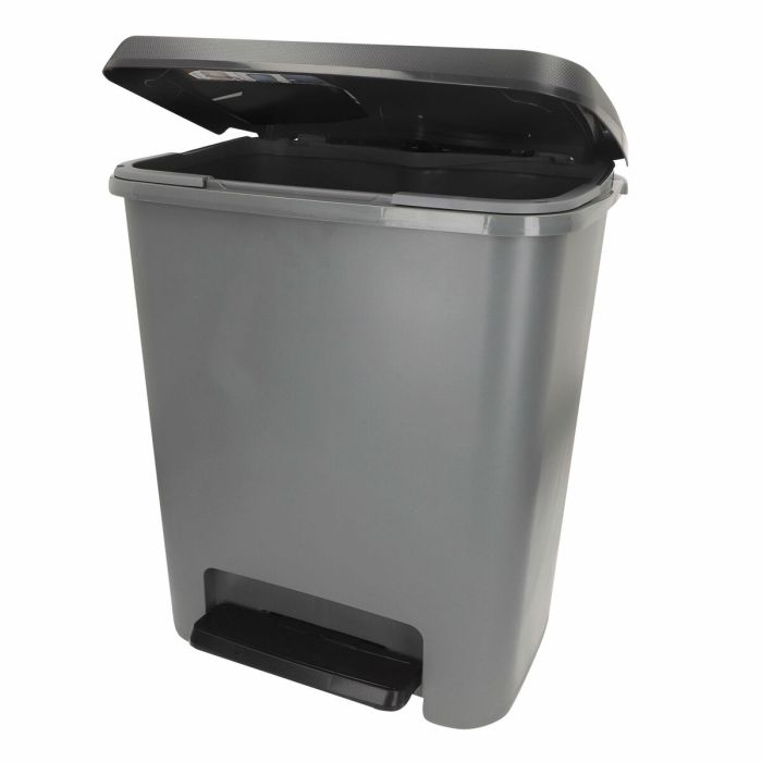 Poubelle Curver Gris foncé Plastique 25 L (5 Unités) 6