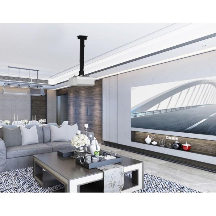 EQUIP Support projecteur plafond universel jusqu'à 20kg Blanc Acier