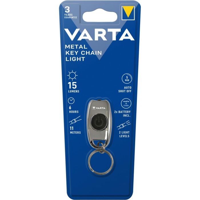 Porte-clés lanterne LED Varta Metal Key Chain Light 15 lm 1 Porte-clés lanterne LED Varta Metal Key Chain Light 15 lm 1