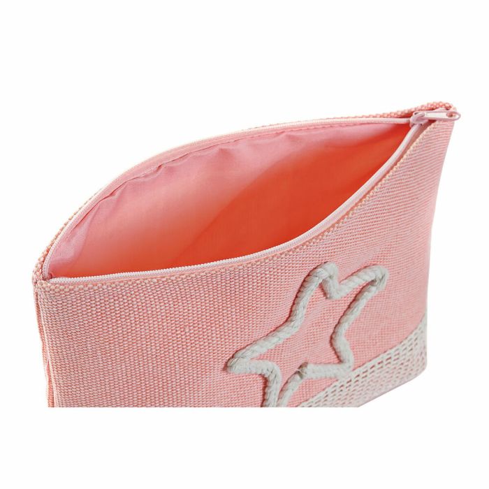 Trousse de toilette DKD Home Decor Beige Corail Menthe méditerranéen (25 x 7 x 15 cm) (2 Unités) 2