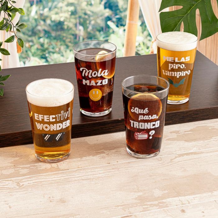 Vaso Alto Vidrio Frases 90 Luminarc 50 cL 2