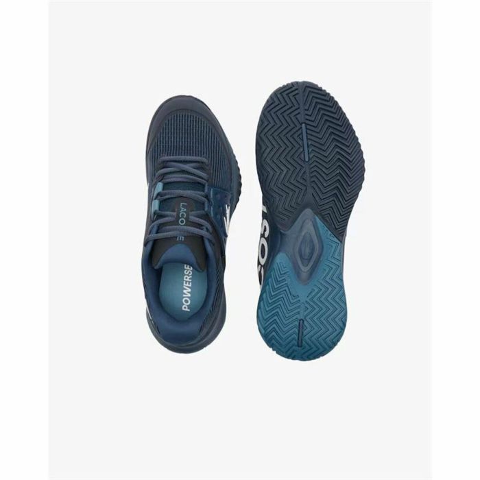 Chaussures de Tennis pour Homme Lacoste Power Serve Blue marine 5 Chaussures de Tennis pour Homme Lacoste Power Serve Blue marine 5