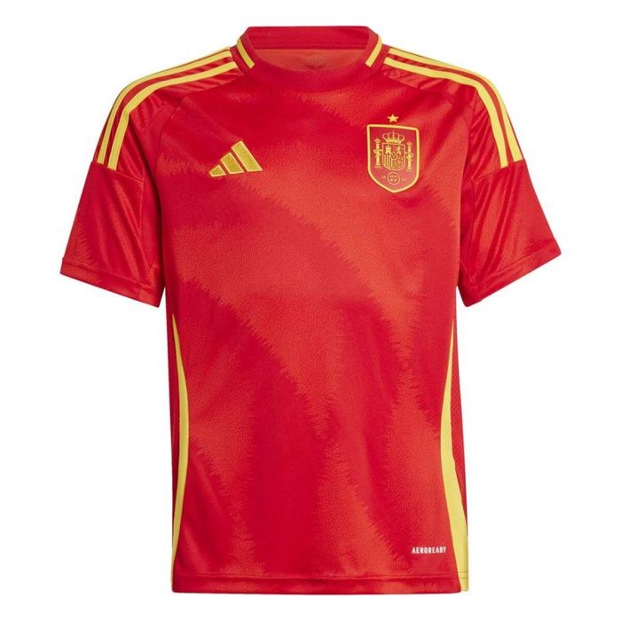 Maillot de Football à Manches Courtes pour Enfants Adidas IP9351 Rouge (7-8 Ans)