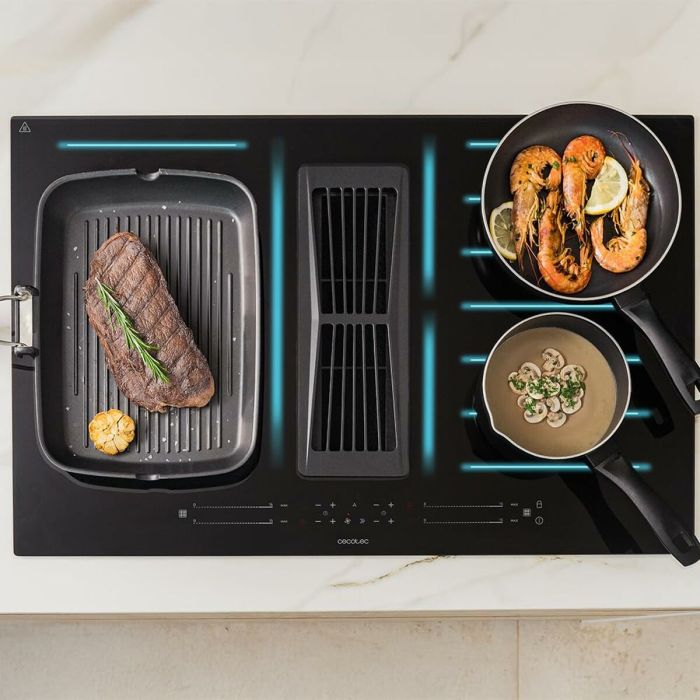 Plaque à induction avec extracteur intégré Cecotec Bolero Squad IH 4800 FullFlex80 7400 W 6 Plaque à induction avec extracteur intégré Cecotec Bolero Squad IH 4800 FullFlex80 7400 W 6